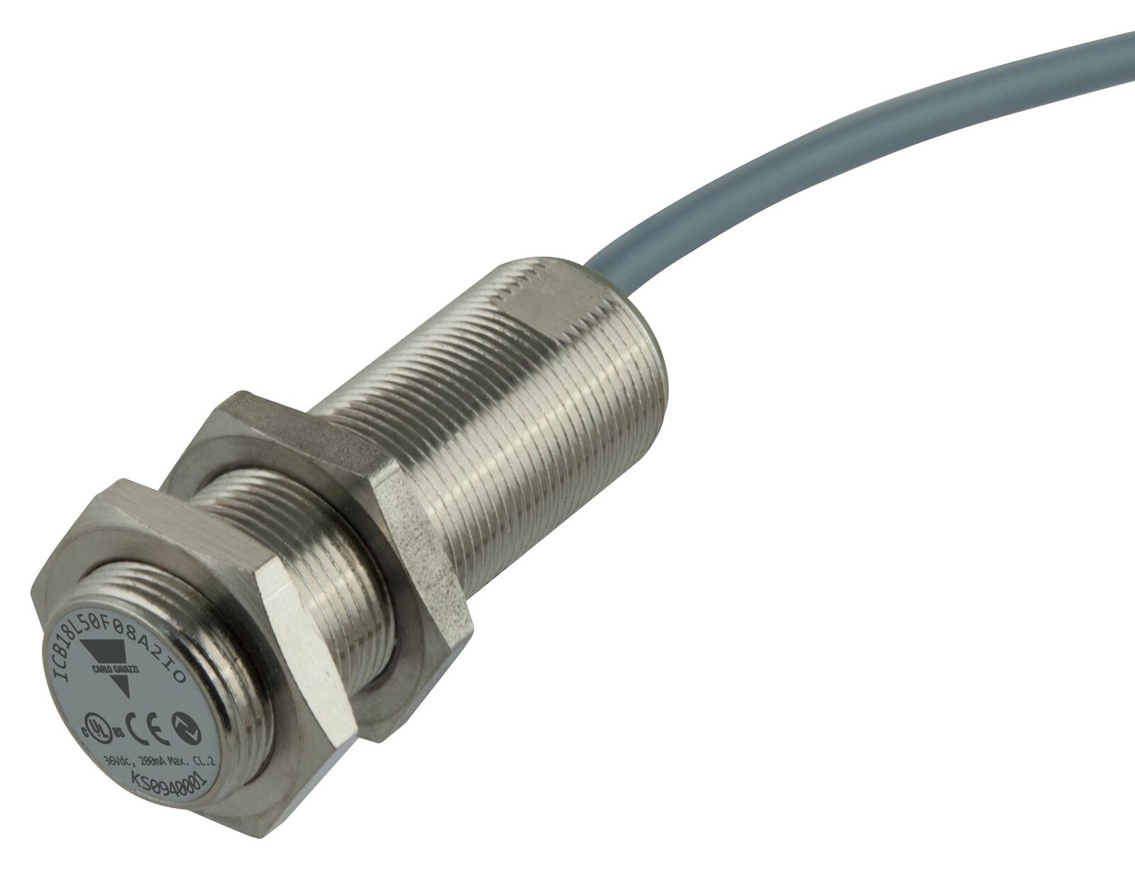 Carlo Gavazzi Icb18L50F08A2Io Inductive Proximity Sensor, 8Mm, Cable