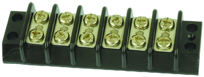 Marathon Special Products  Terminal Block, Barrier, 6 Position, 22-12Awg
