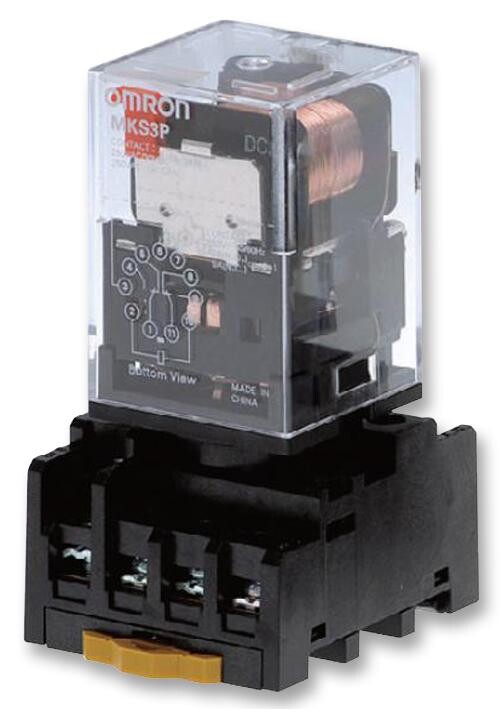 Omron Industrial Automation Mks3Pi5 Dc24 Relay, 3Pdt, 250Vac, 30Vdc, 10A