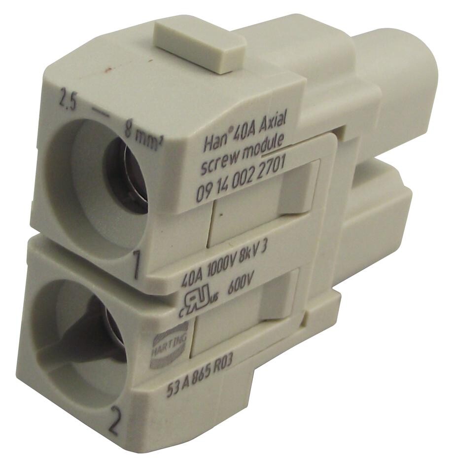 Harting 0914 002 2701 Insert, Female, 40 A Axial, Screw