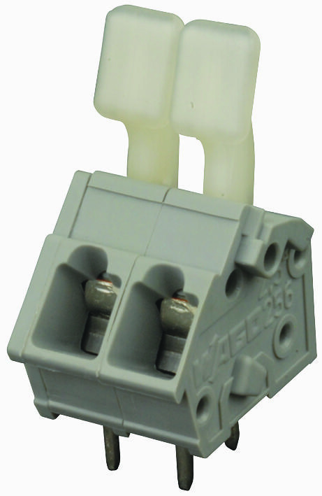 Wago 256-402/333-000 Terminal Block, Pcb, 2 Position, 28-12Awg