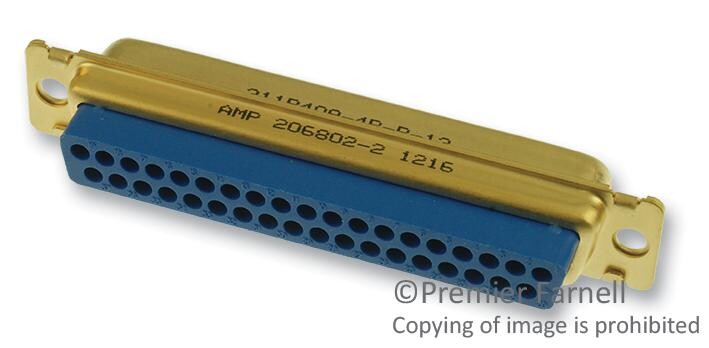 Te Connectivity - Amp 206802-2 Connector, Housing, D Sub, Standard, 37 Position, Plug