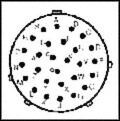 Itt Cannon 192926-0540 Circular Connector Plug Size 20, 28 Position, Cable