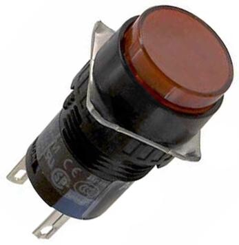 Idec Al6M-M14-R. Switch, Industrial Pushbutton, 18Mm