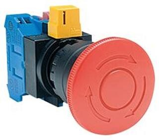 Idec Hw1B-V3F01-R Switch, Emergency Stop, 1Nc, 600Vac