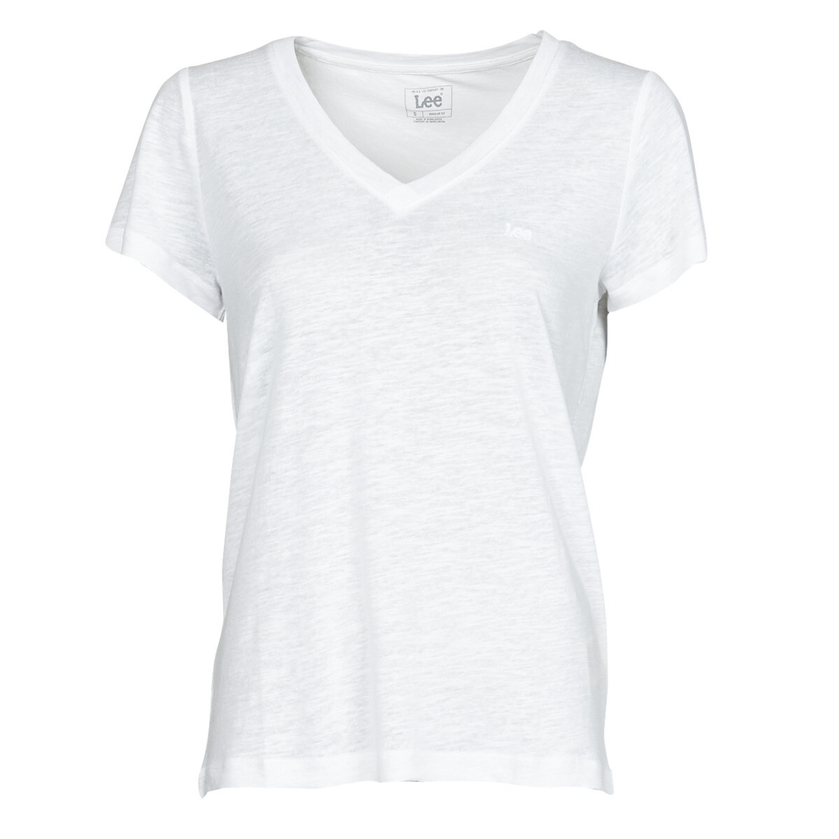 Lee  V NECK TEE  Bílá