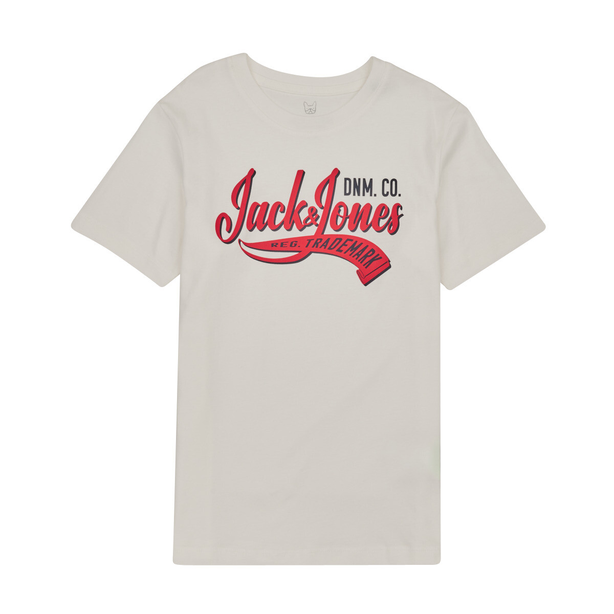Jack & Jones  JJELOGO TEE SS NECK 2 COL JNR  Bílá