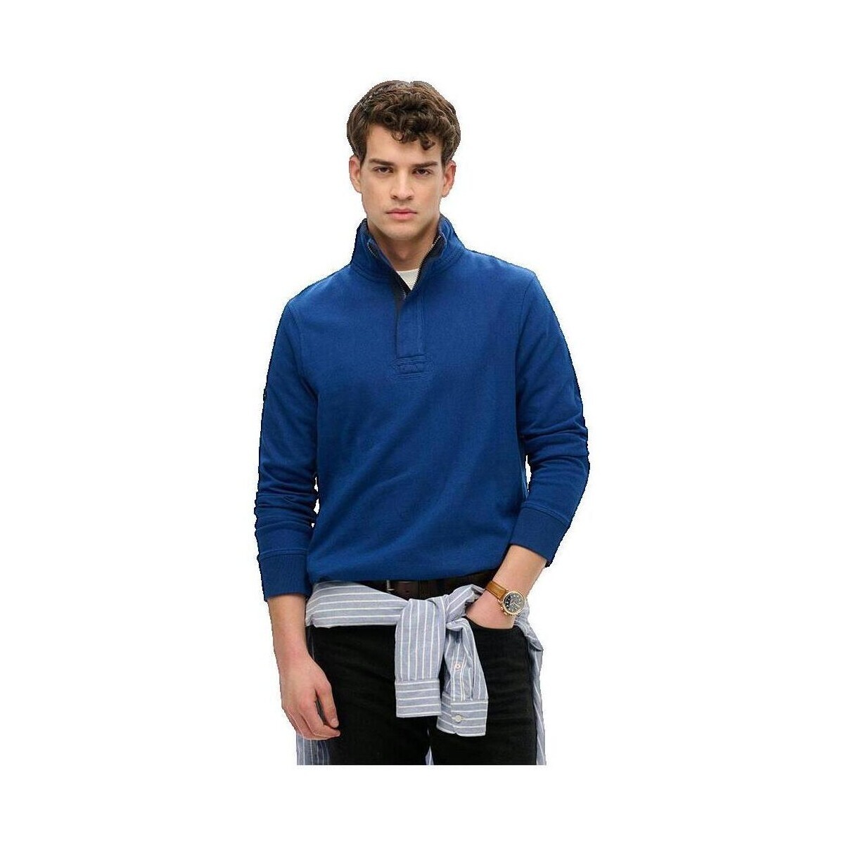 Superdry  Classics Henley  Modrá