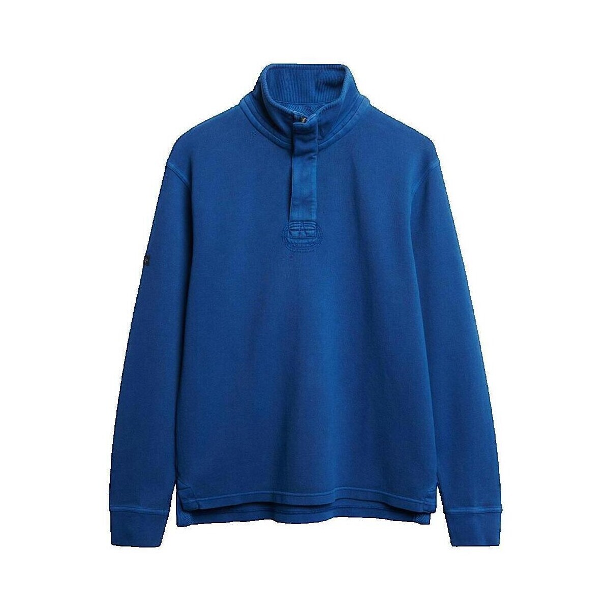 Superdry  Classic Pique Henley  Modrá
