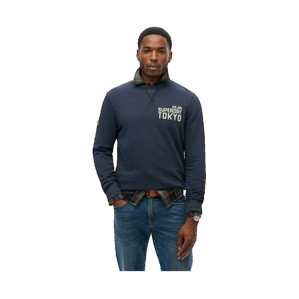 Superdry  Workwear Applique  Modrá