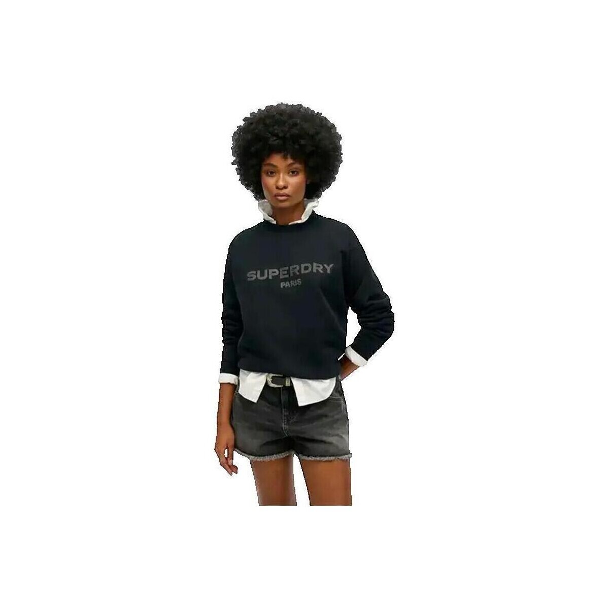 Superdry  Varsity Loose  Černá