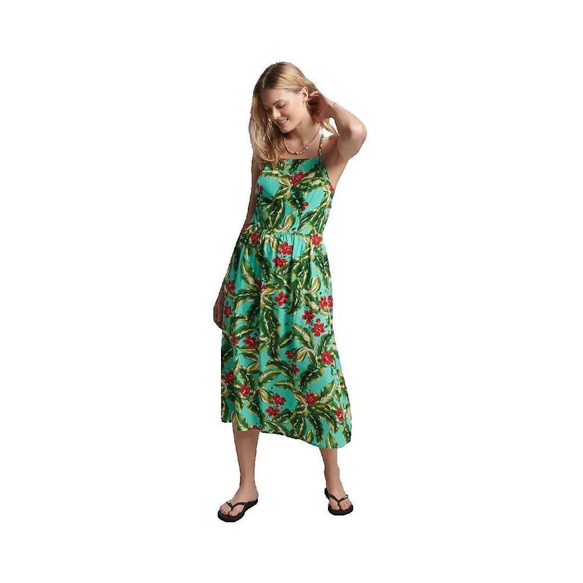 Superdry  Vintage Cami Maxi  Zelená