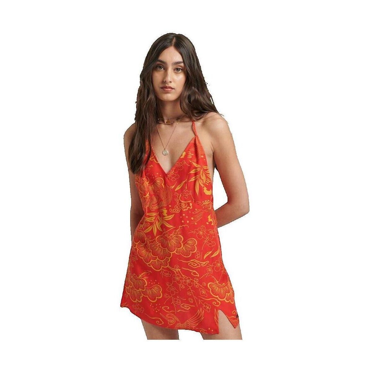 Superdry  Vintage Mini Slip Halter  Červená