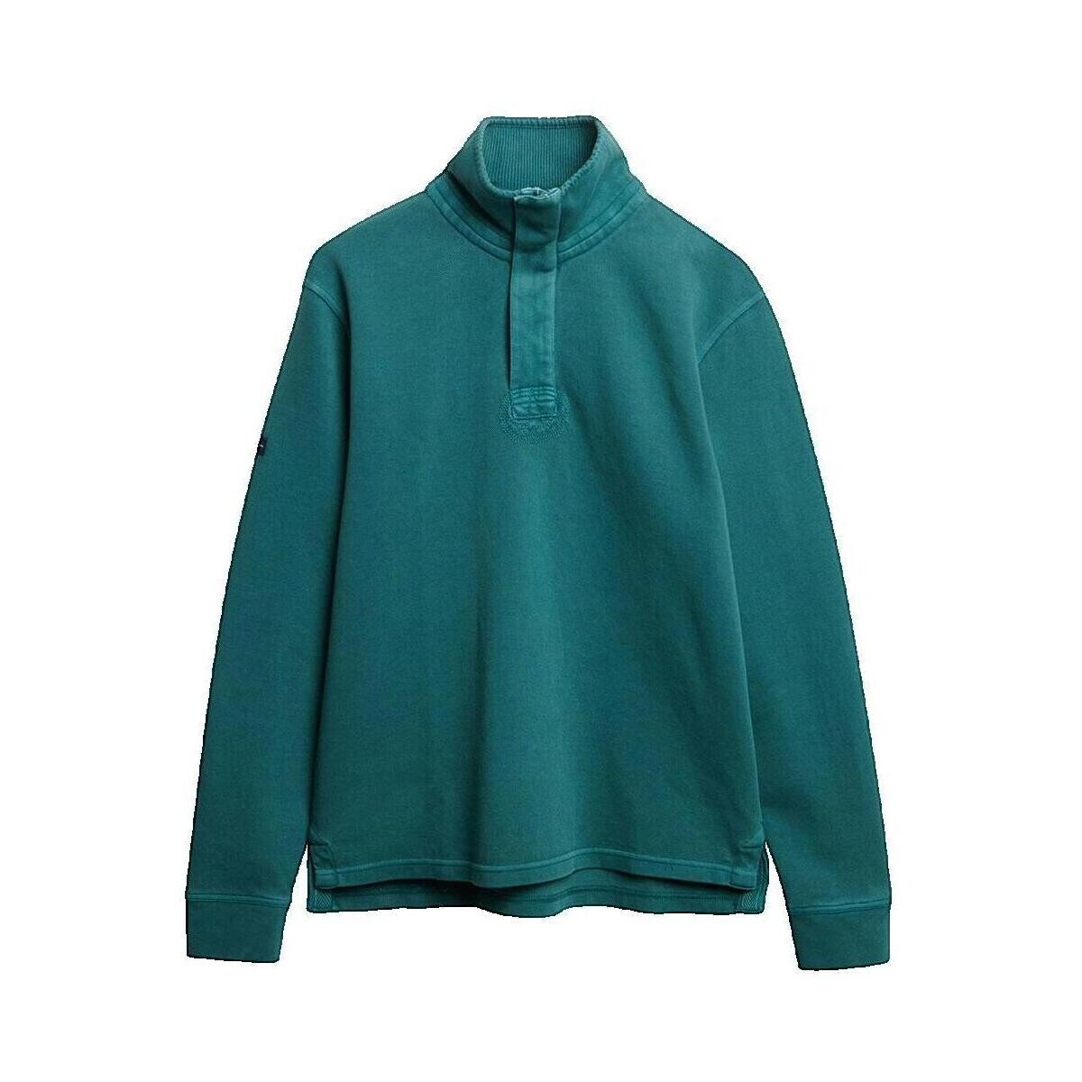 Superdry  Classic Pique Henley  Zelená