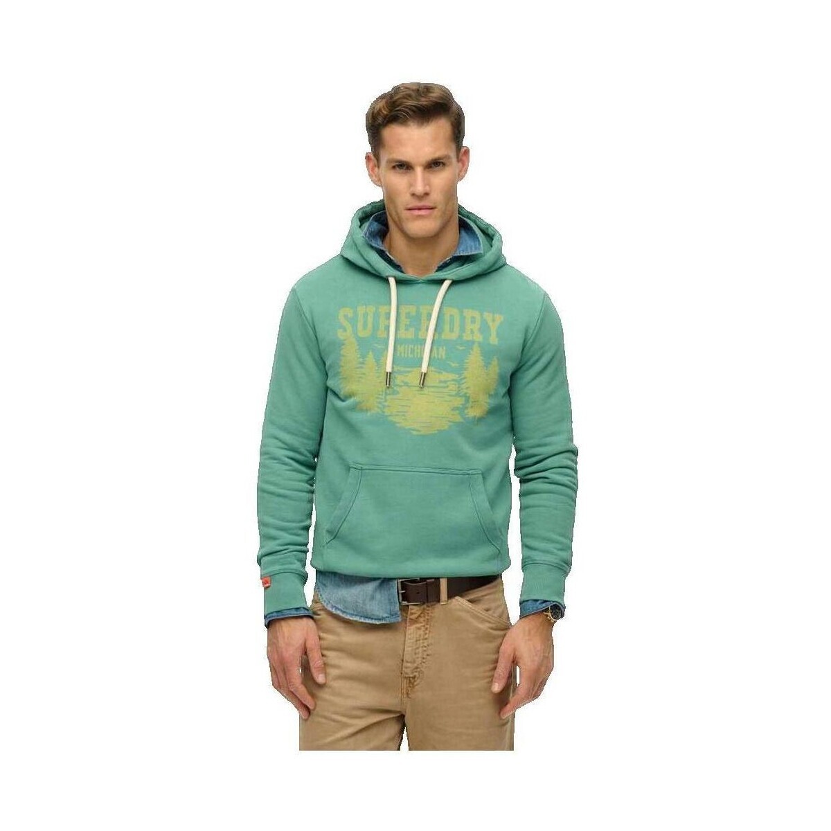 Superdry  Lo-Fi Mono Relaxd  Zelená