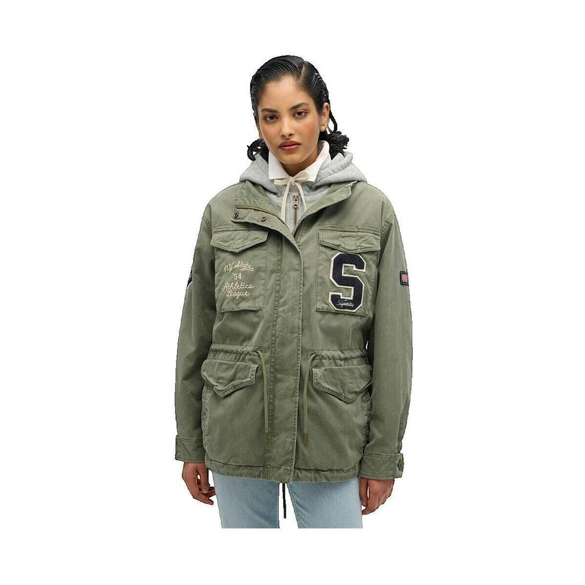 Superdry  Emb Military  Zelená