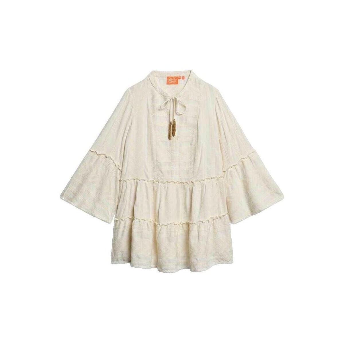 Superdry  Courte Ibiza Tiered  Béžová