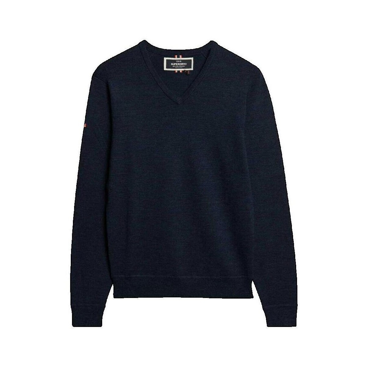 Superdry  Pull  col en V Mérinos pour homme  ruznobarevne