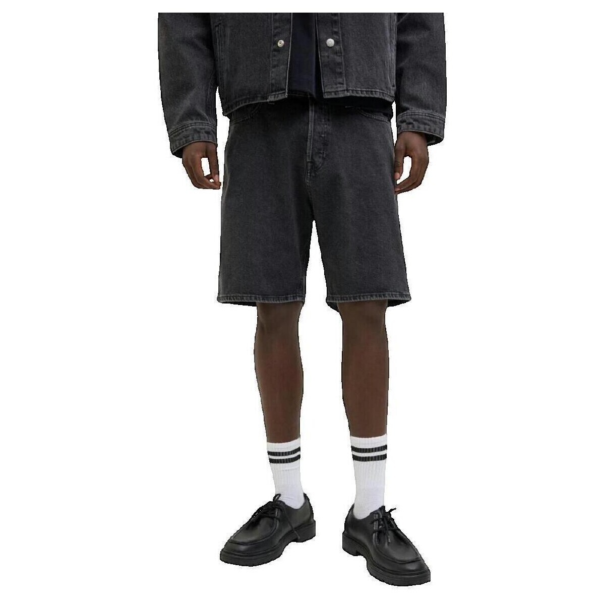 Jack & Jones  Short bermuda Jack   Jones Tony Original Sq 730 coupe holgée  Černá