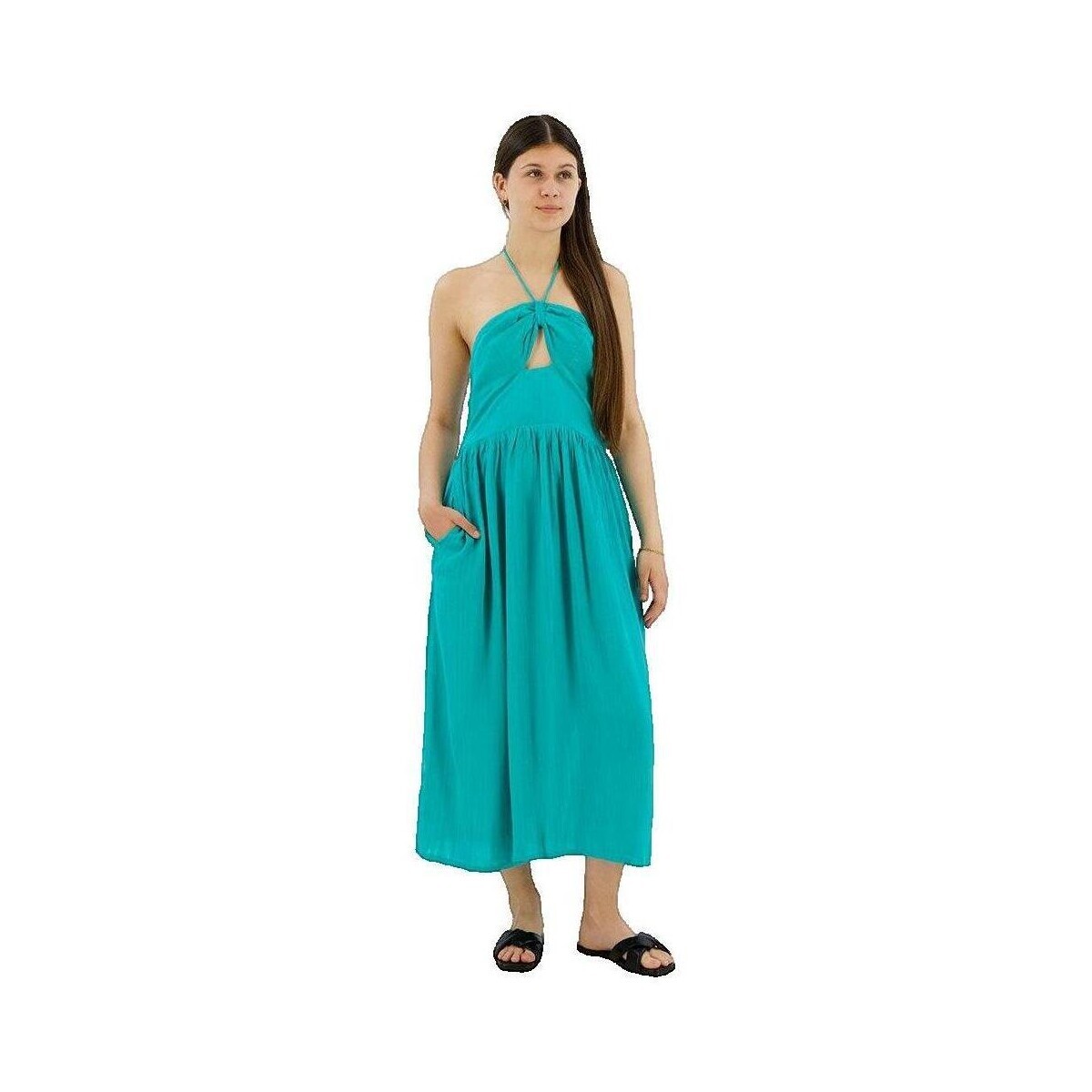 Superdry  Robe Midi Sans Manches  Cut Out
