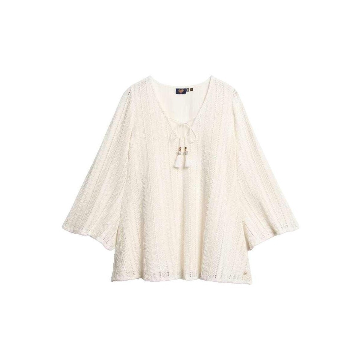 Superdry  Robe courte  en dentelle Ibiza  Béžová