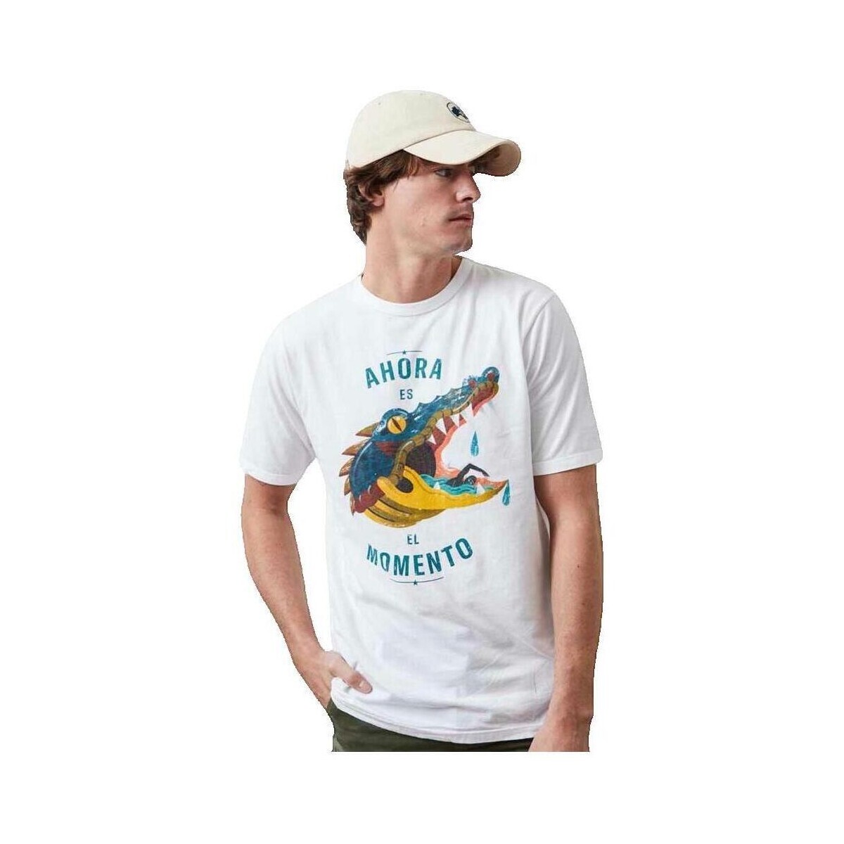 Altonadock  T-shirt  Slim Fit blanc  Bílá