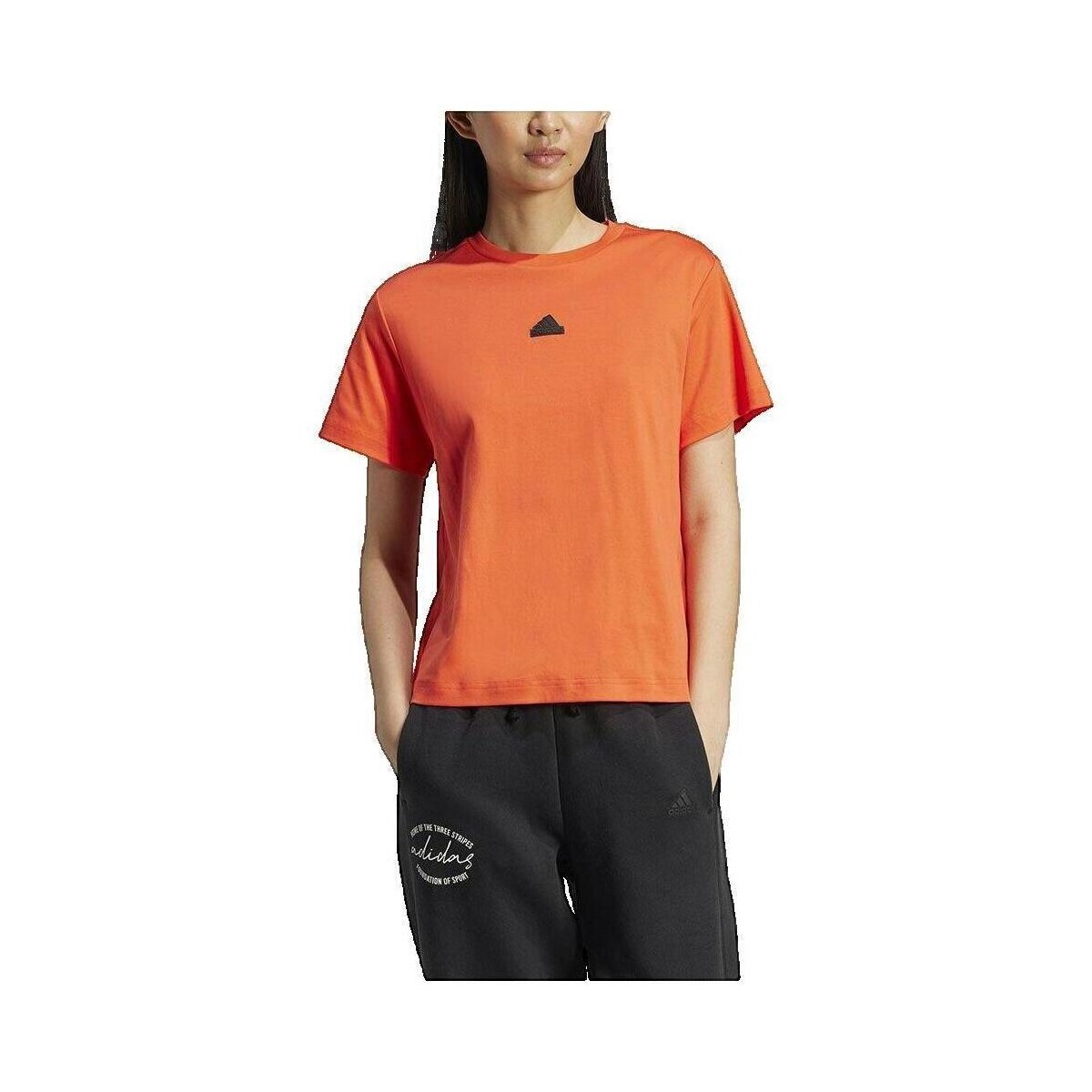 adidas  T-shirt  Signature Graphic Print  Oranžová