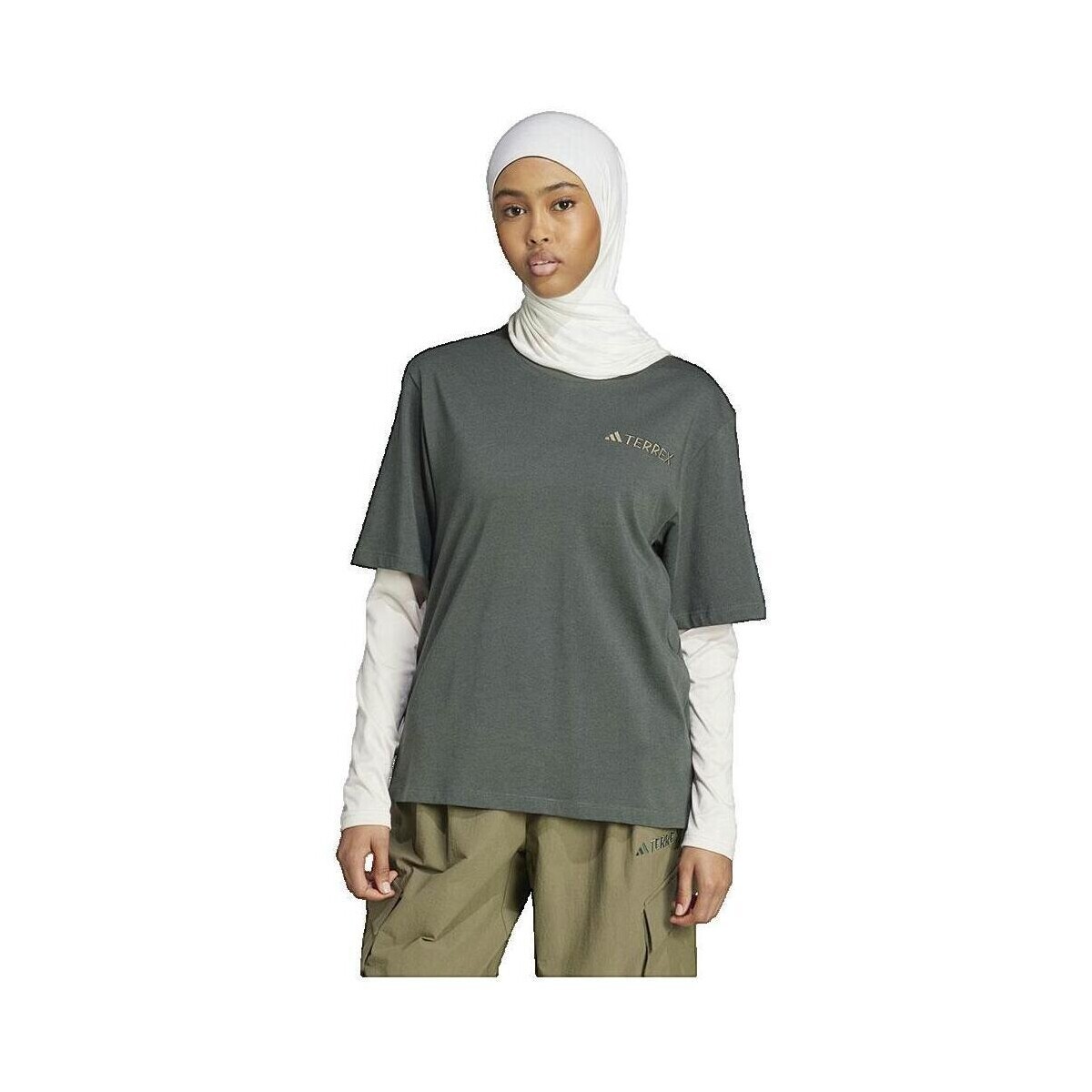 adidas  T-shirt  Terrex Xploric Vert  Zelená