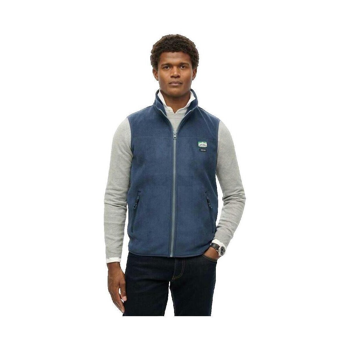 Superdry  Gilet  en polaire Active  Modrá
