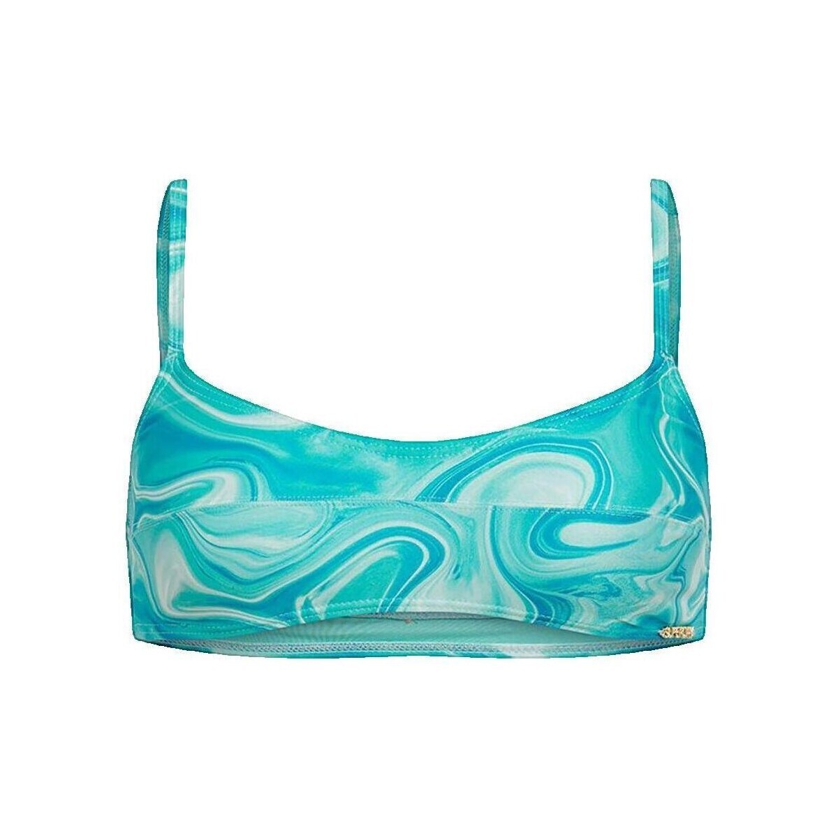 Superdry  Haut de bikini  imprimé bleu  Modrá