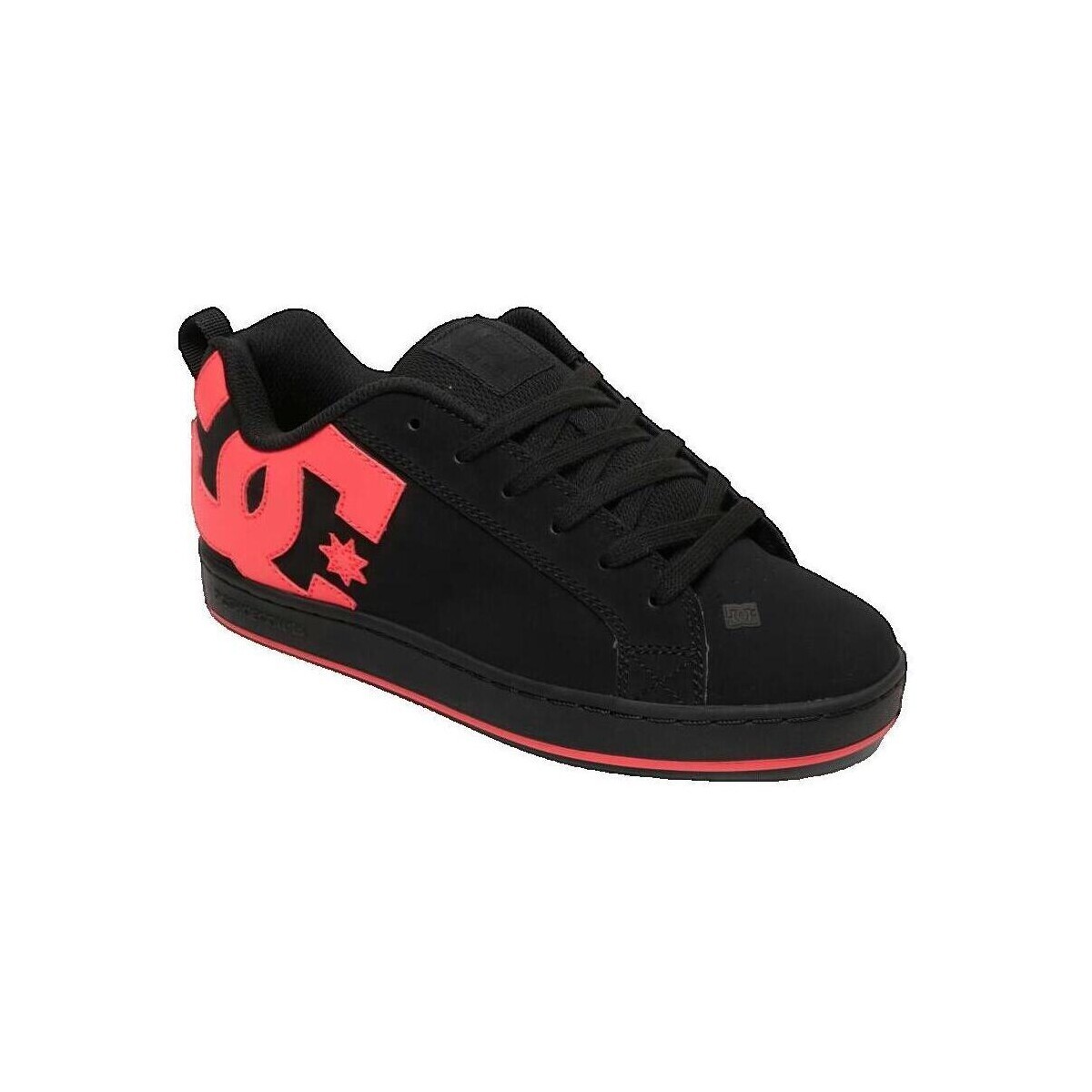DC Shoes  Baskets basses  en cuir noir  Černá