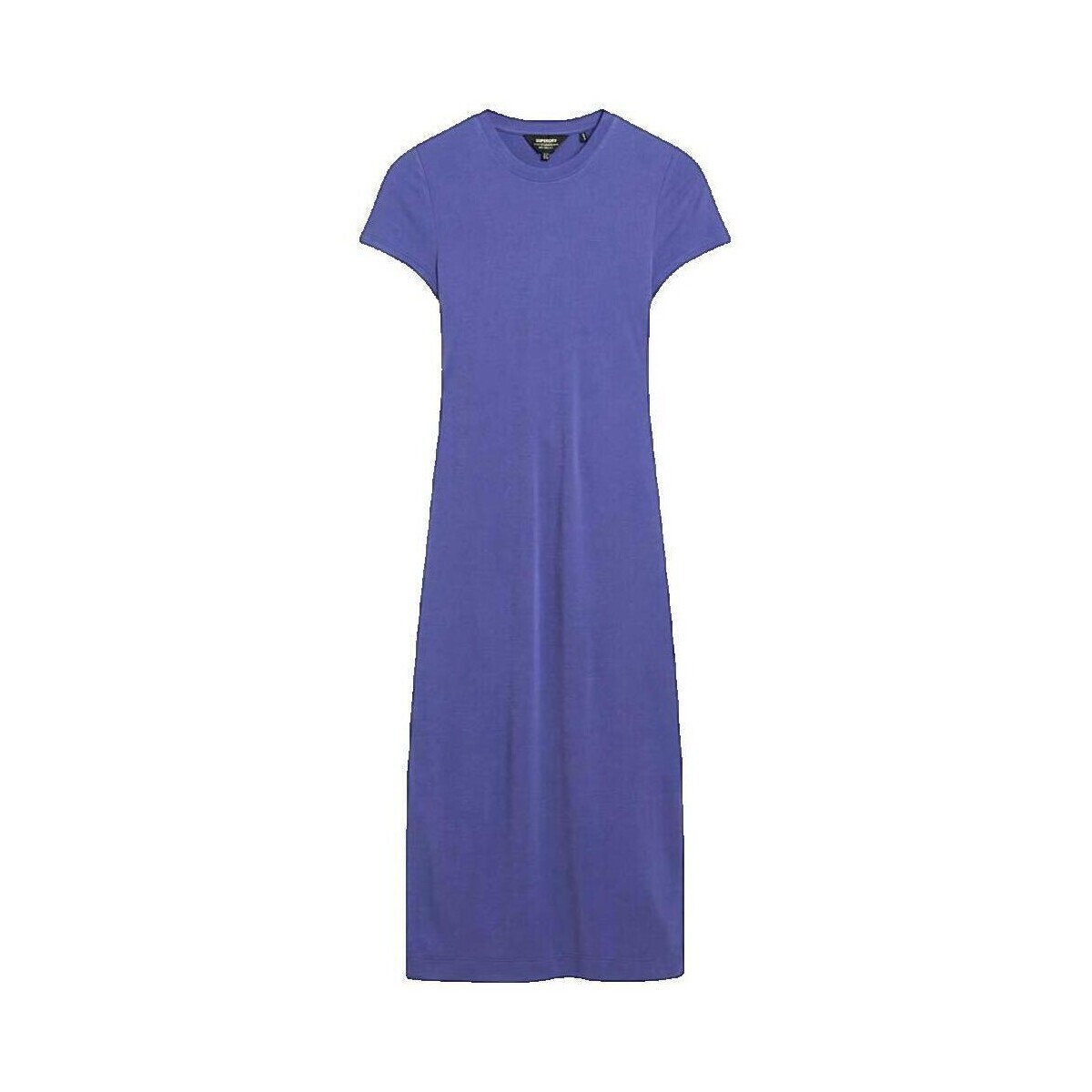 Superdry  Robe  Midi Slim Bleu  Modrá