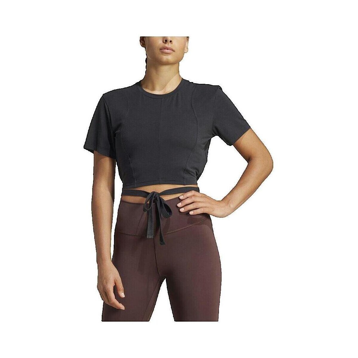 adidas  T-shirt  AEROREADY pour yoga  Černá