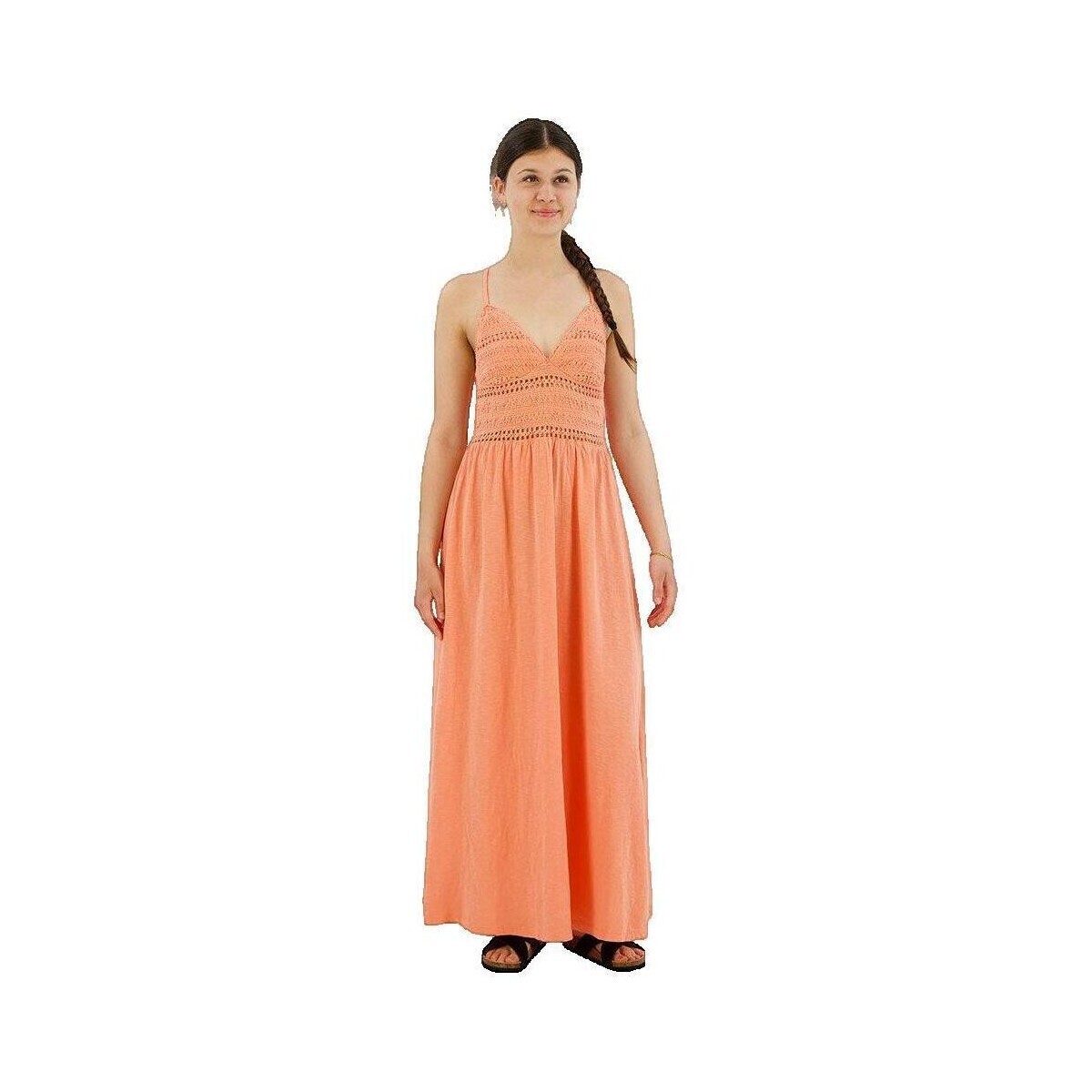 Superdry  Robe longue  en dentelle  Oranžová