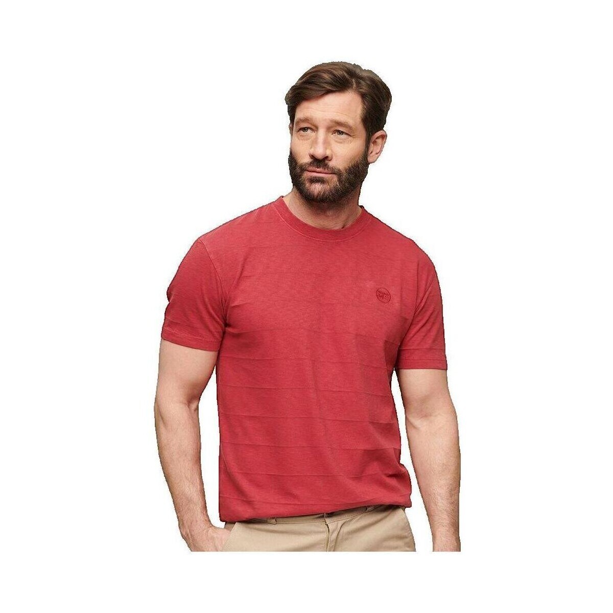 Superdry  T-shirt  Vintage Texture manches courtes  Červená