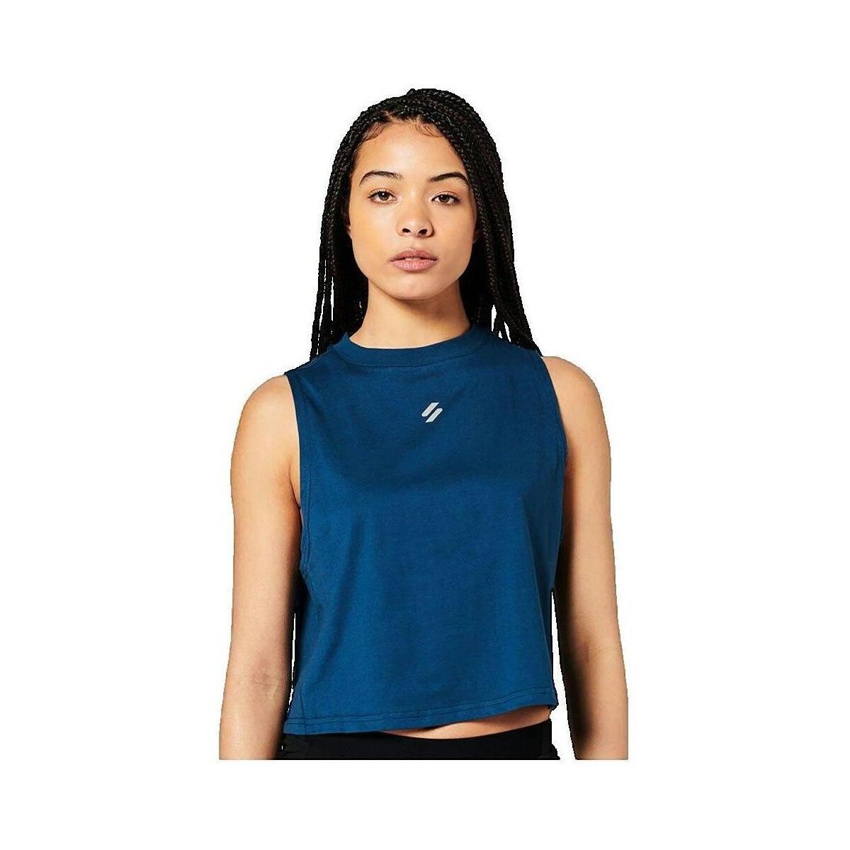 Superdry  Débardeur  Run bleu fitness  Modrá
