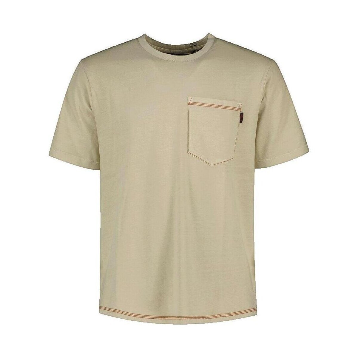 Superdry  T-shirt  Contrast Stitch Pocket  Béžová