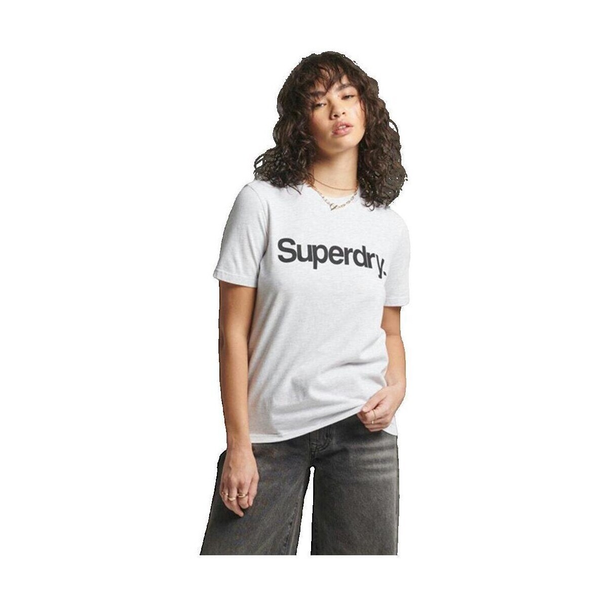 Superdry  T-shirt  Core Logo blanc  Bílá