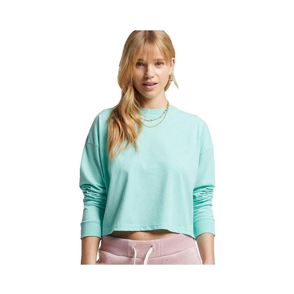 Superdry  T-shirt  Vintage Crop à manches longues  Zelená