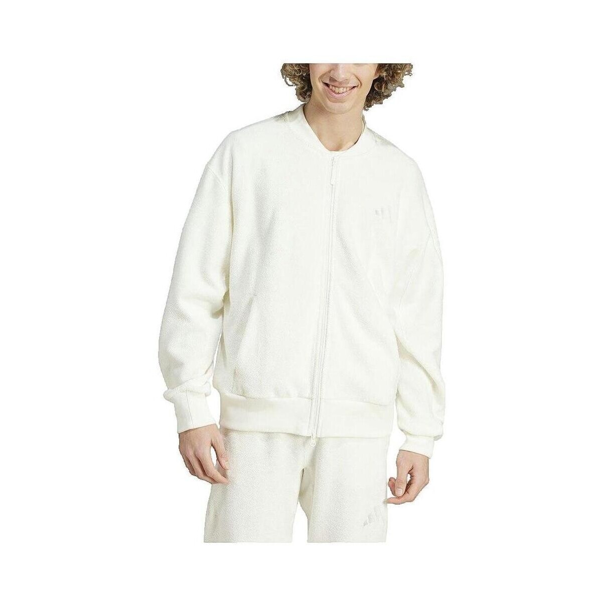 adidas  Veste  Elevated All Szn Terry Loop  Bílá