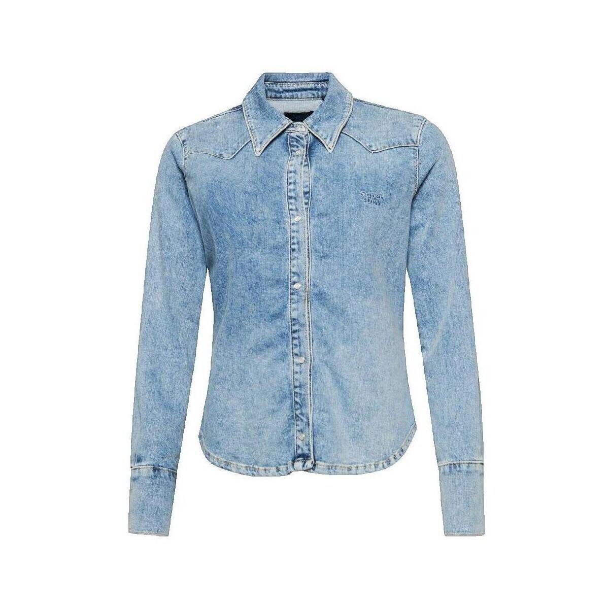 Superdry  Chemise  Western en denim vintage  Modrá