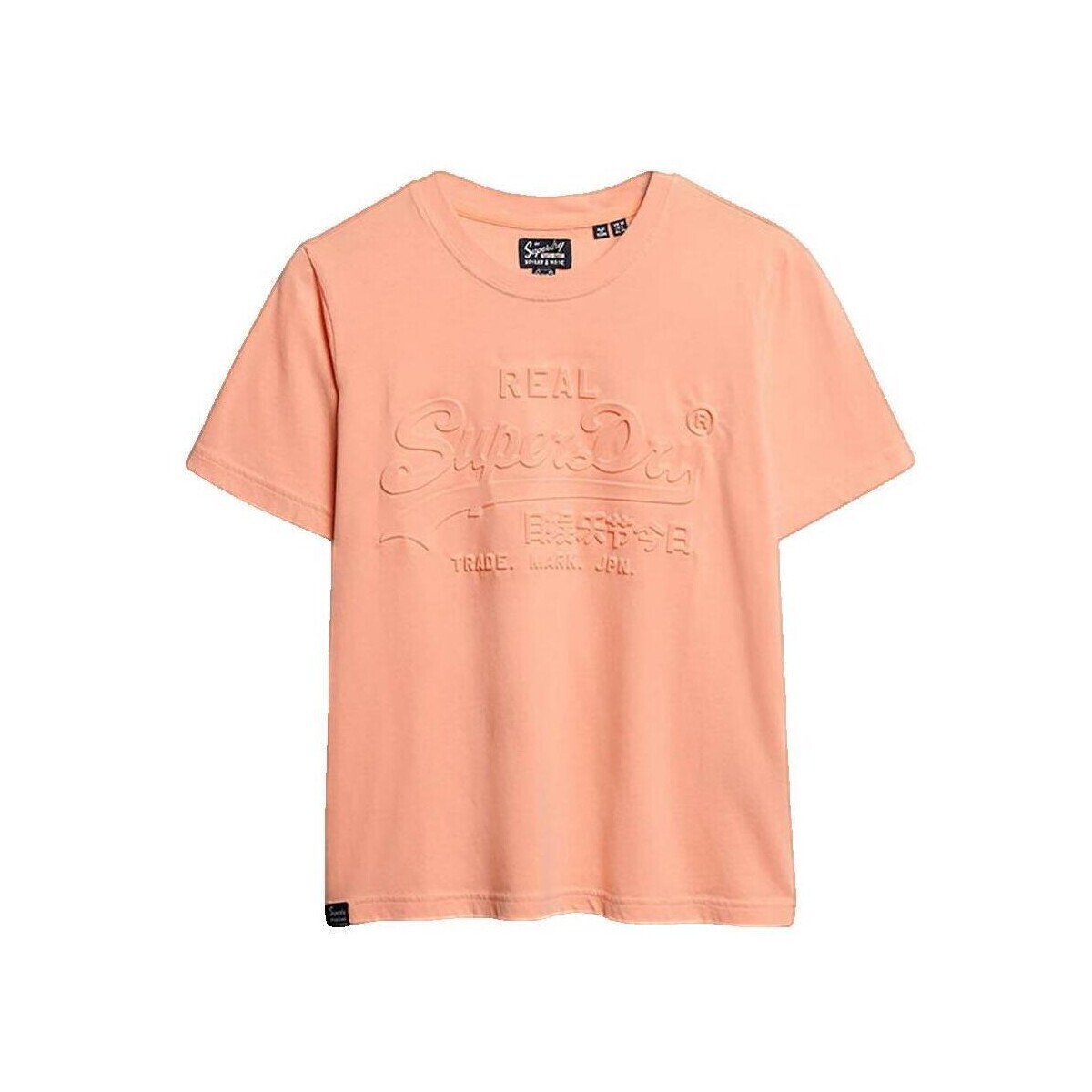 Superdry  T-shirt  Relaxed Embossed  Růžová