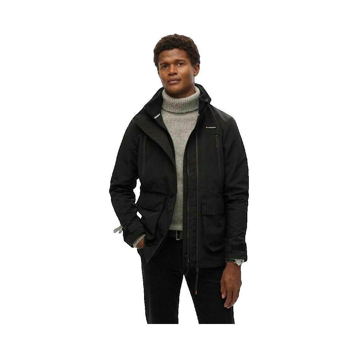 Superdry  Veste  Coupe slim  Černá