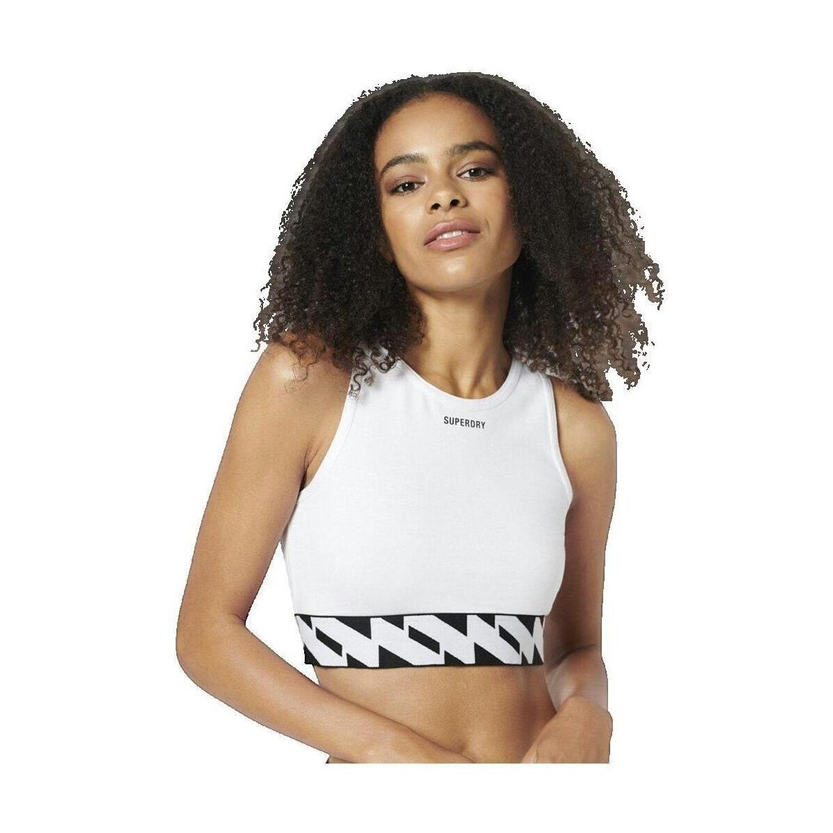 Superdry  Brassière  sans manches  Bílá