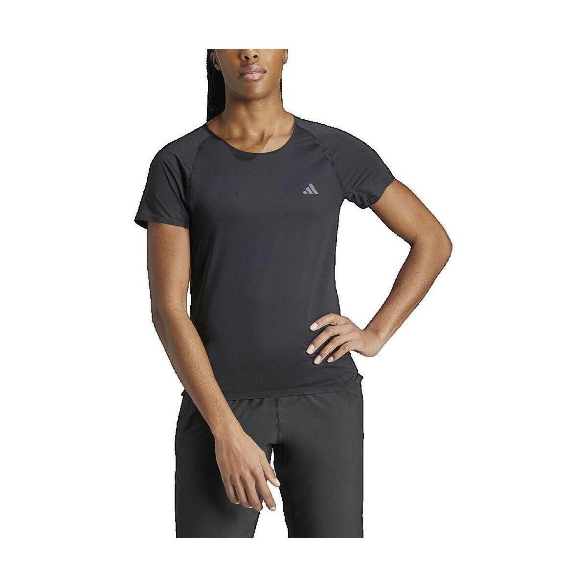 adidas  T-shirt  Adizero coupe ajustée noir  Černá