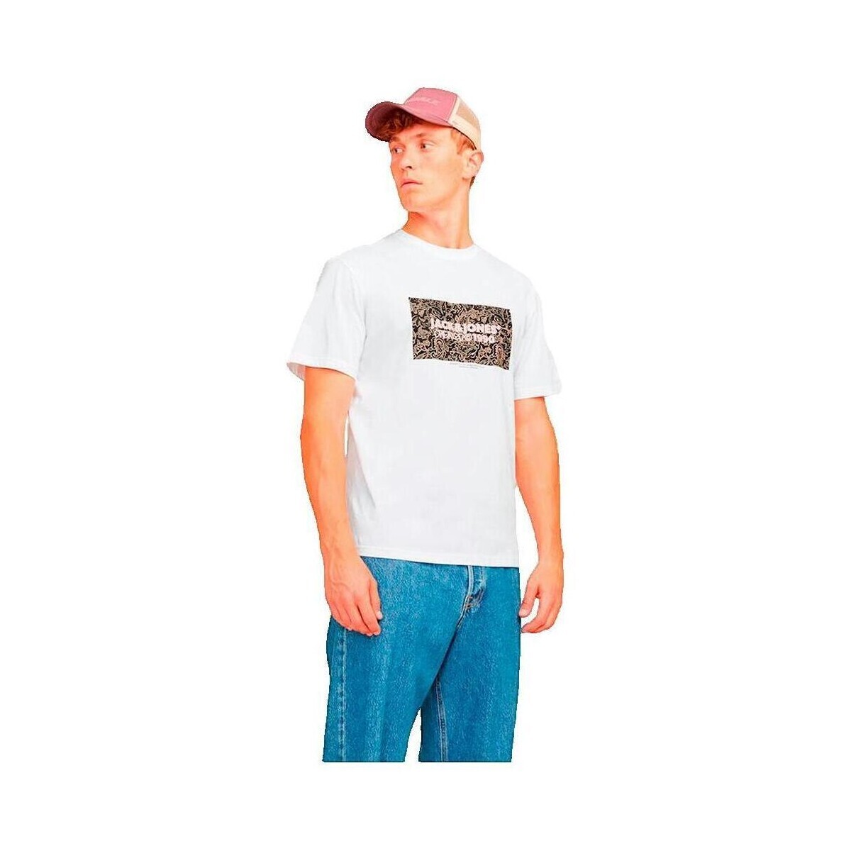 Jack & Jones  T-shirt Jack   Jones Bushwick Blanc  Bílá