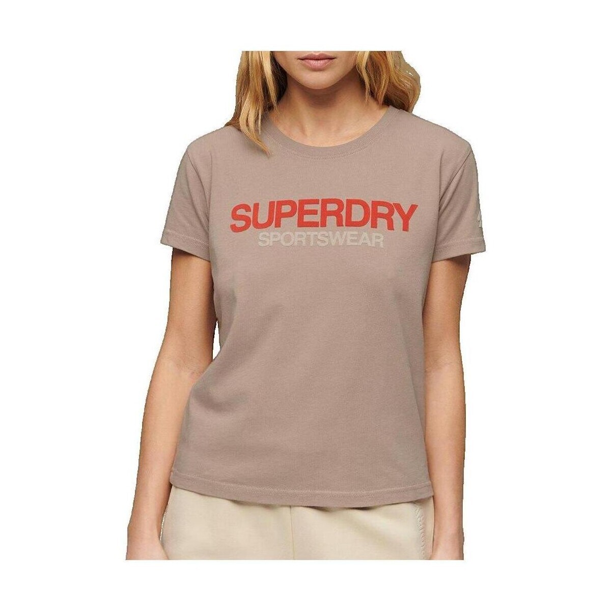 Superdry  T-shirt  Sportswear Logo ajusté manches courtes femme
