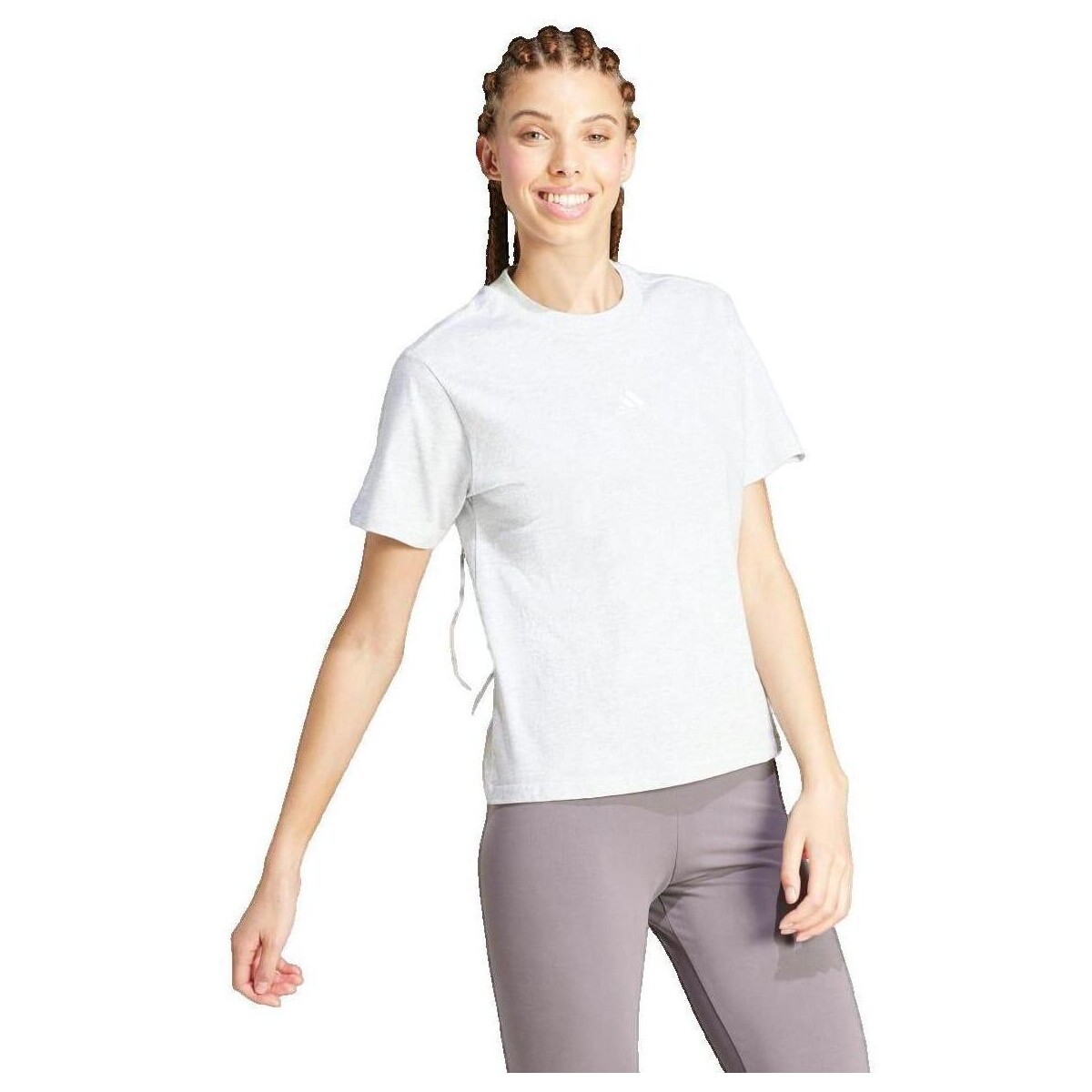 adidas  T-shirt  Essentials Small Logo  Šedá