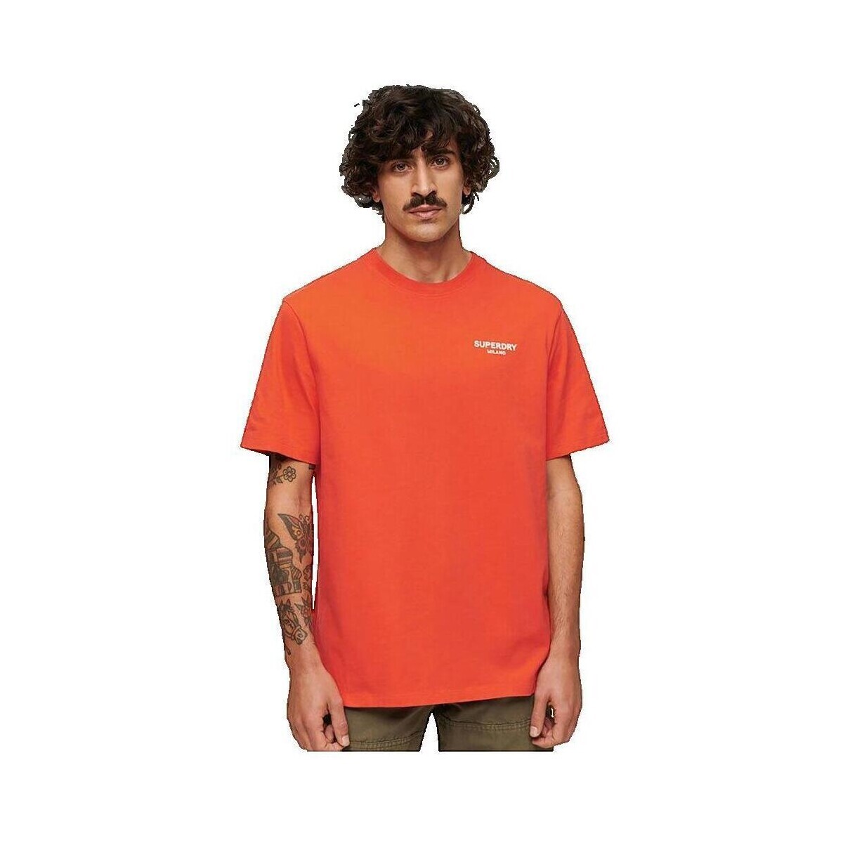 Superdry  T-shirt  Luxury Sport coupe ample rouge  Červená