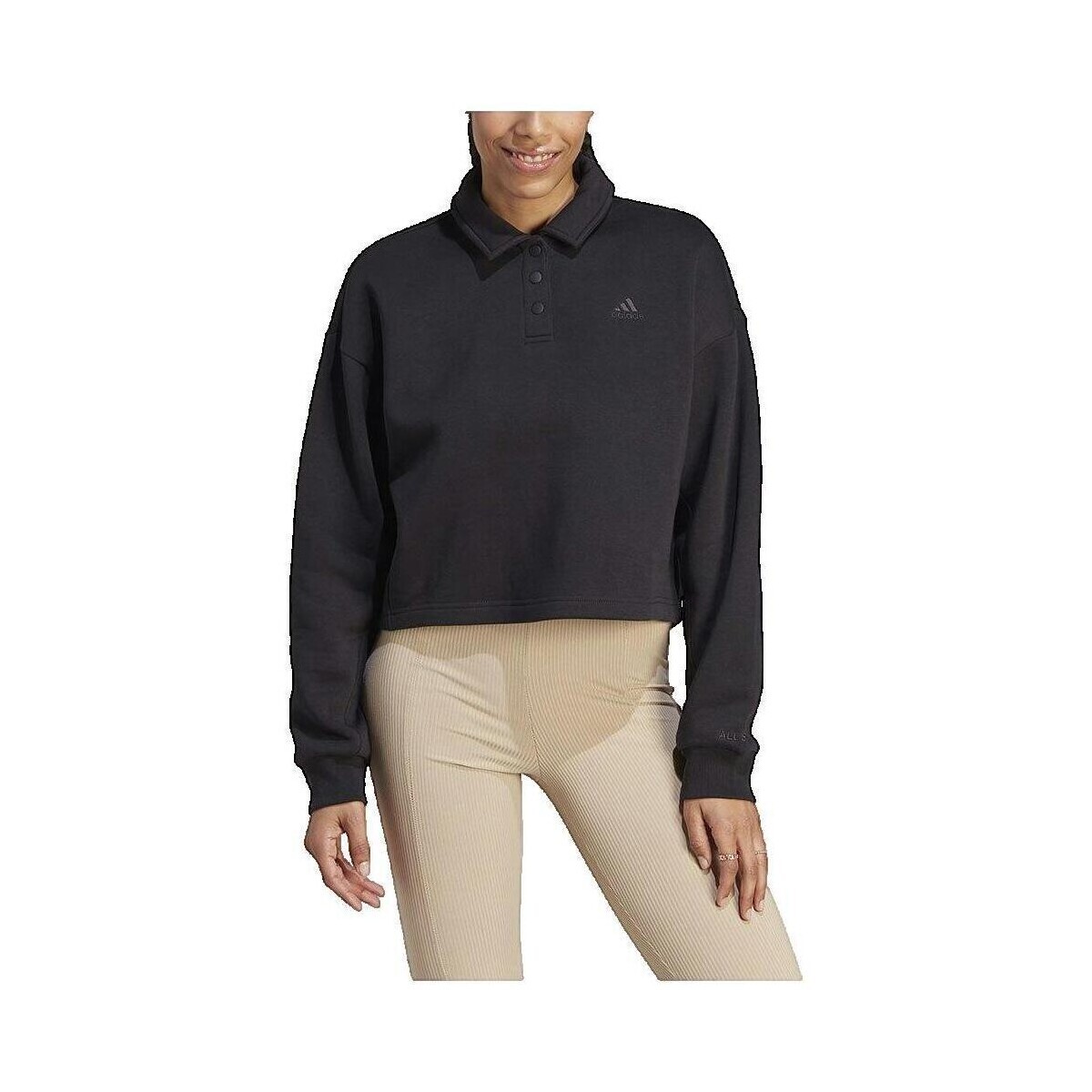 adidas  Polo sweat-shirt  All Szn Fleece Graphic  Černá
